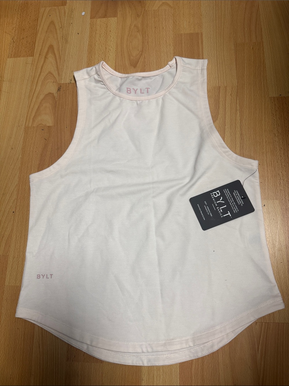 BYLT Basics Light Pink Women's Muscle Tank